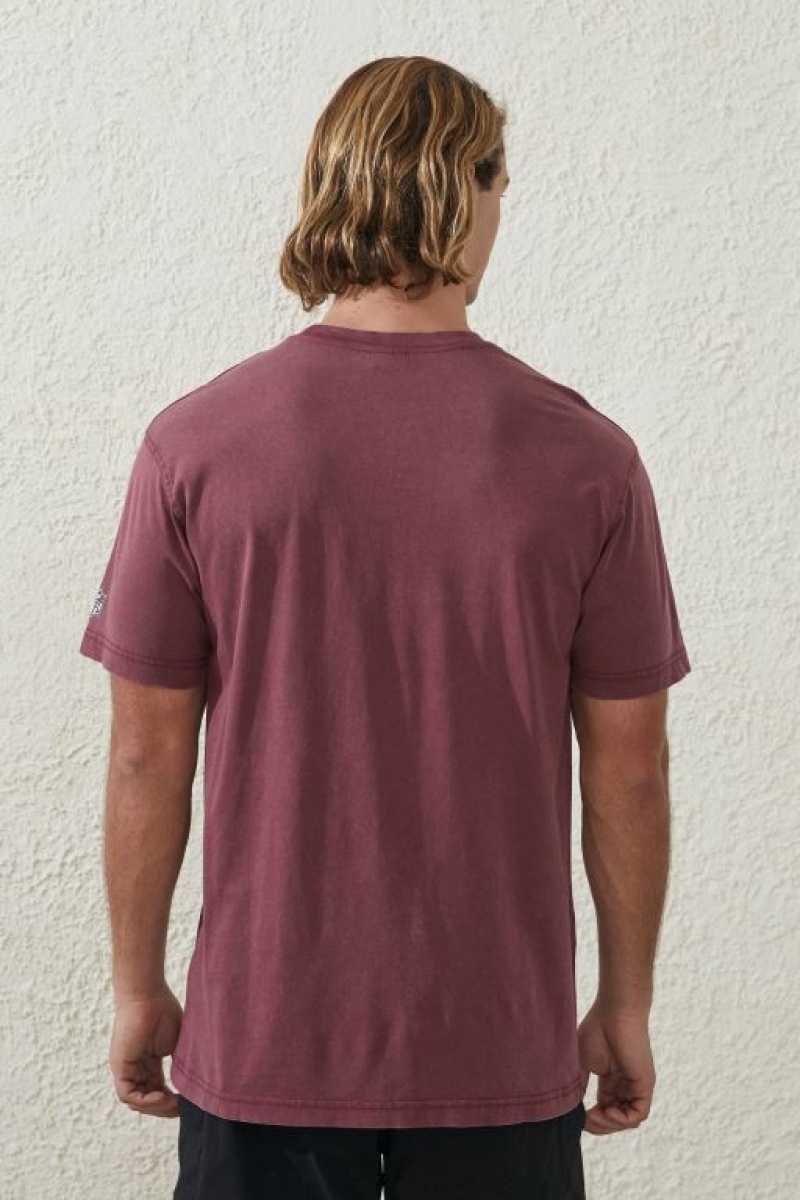 Cotton On Active Nfl Oversized Men's Graphic T-Shirts Burgundy | iIjzDVvXFdM