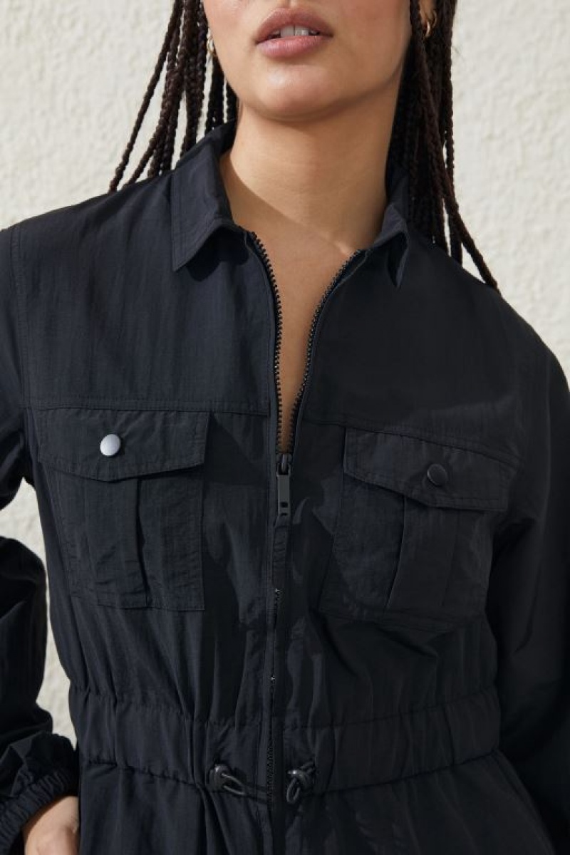 Cotton On Active Utility Coverall Women's Track Pants Black | Beylm8Zm8XM