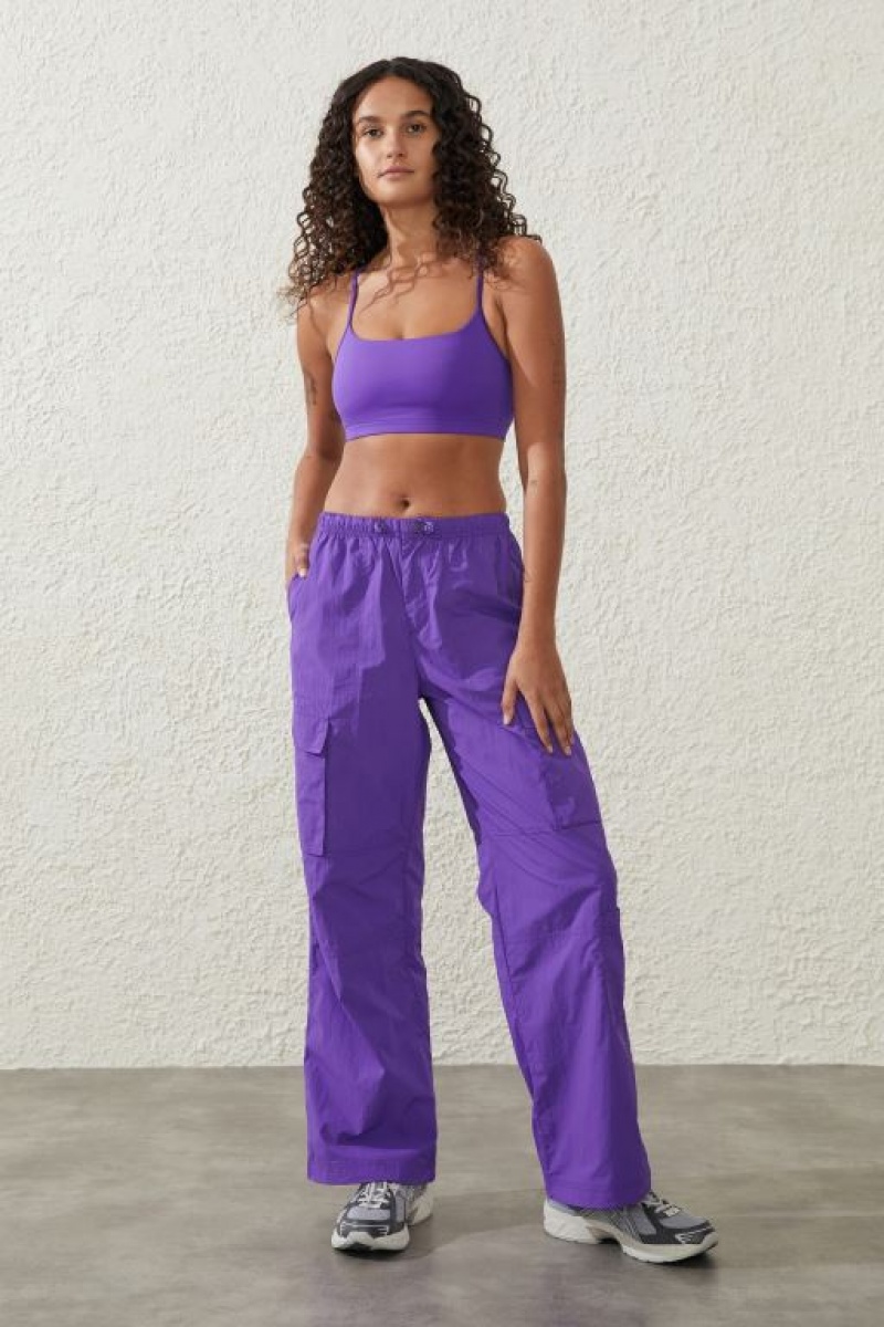 Cotton On Active Utility Women\'s Track Pants Royal Purple | LFlV2pSJ81d