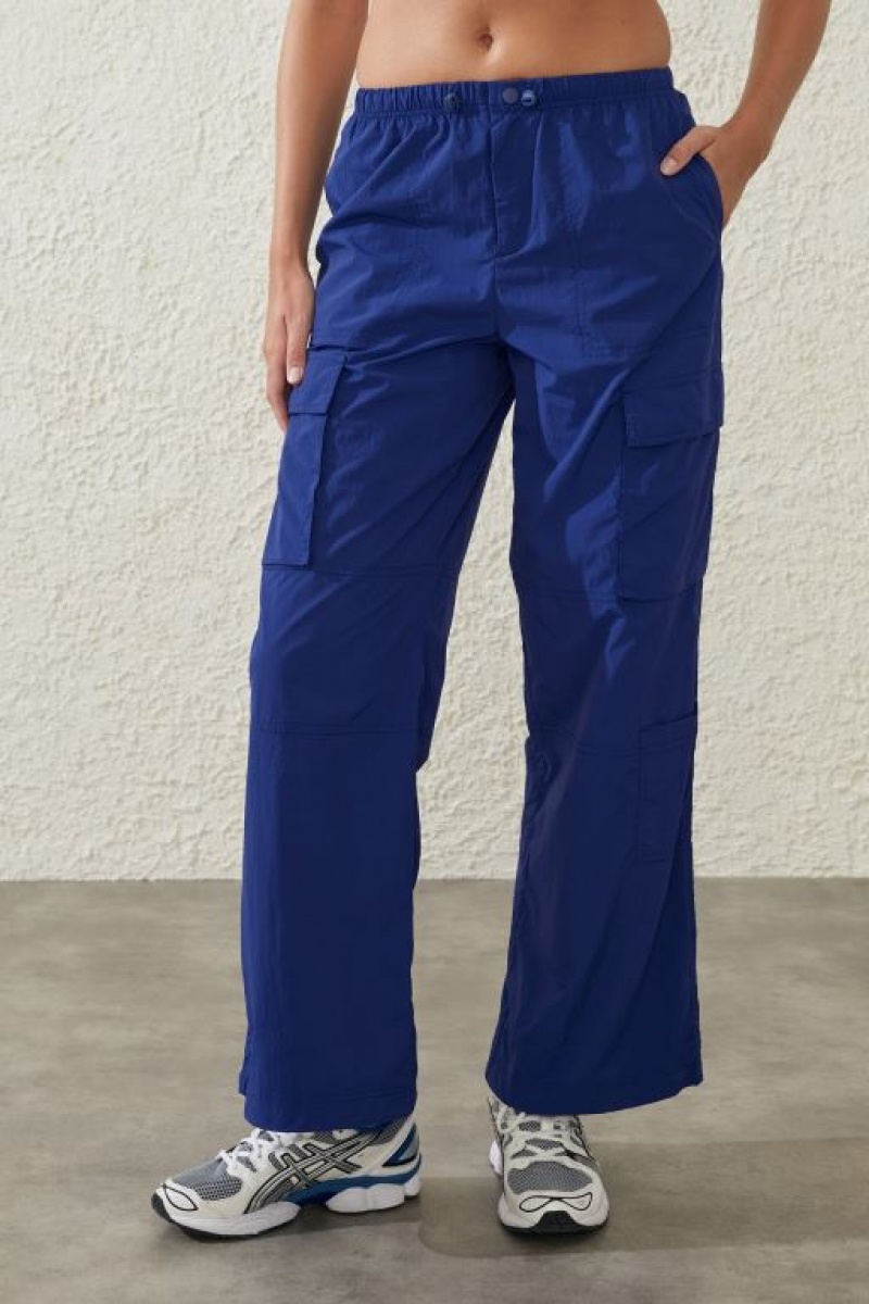 Cotton On Active Utility Women's Track Pants Blue | C2ap5n9IhxP