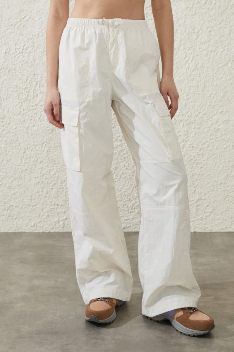 Cotton On Active Utility Women\'s Track Pants White | 6qdUgOd5owf