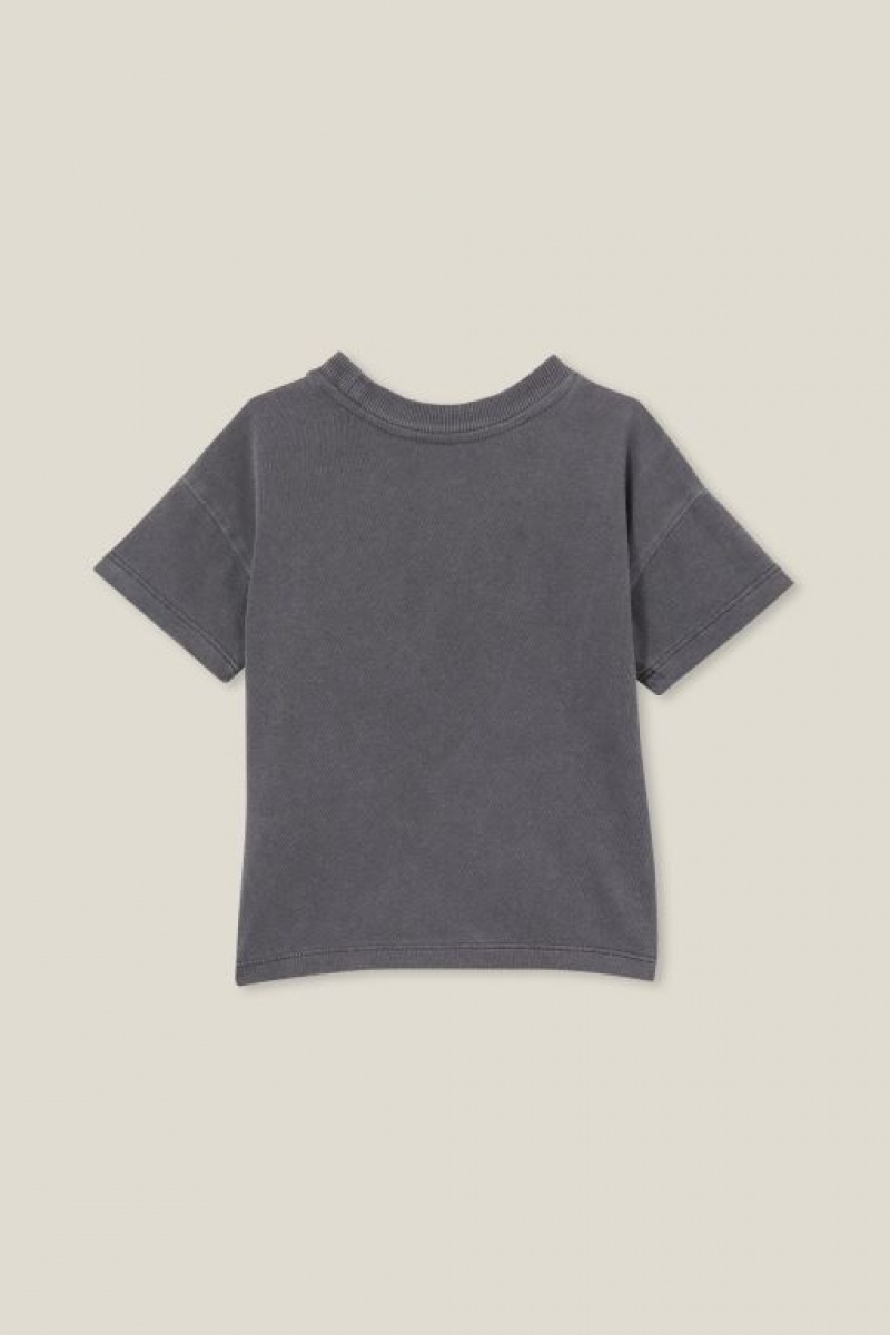Cotton On Alfie Drop Shoulder Baby T Shirts Grey Wash | kFdyN2GEhnX