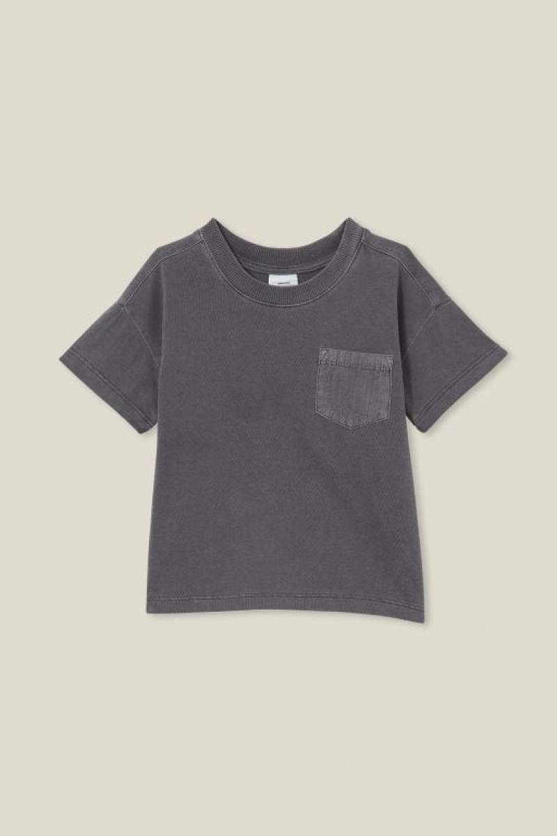Cotton On Alfie Drop Shoulder Baby T Shirts Grey Wash | kFdyN2GEhnX