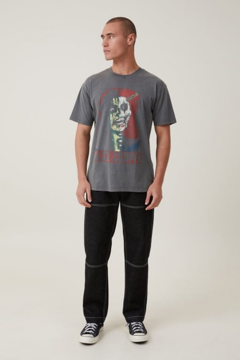 Cotton On Alice Cooper Loose Fit Men's Graphic T-Shirts Lcn | 4JTTlAsjtq0