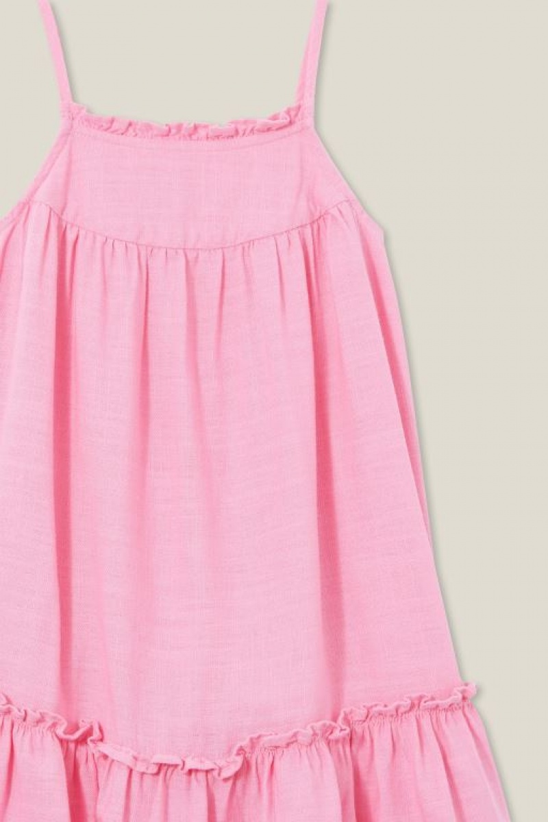 Cotton On Alice Sleeveless Girls' Dress Pink | 1I7dSHhjgDQ