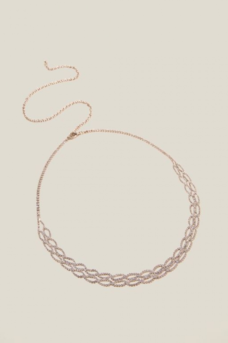 Cotton On All That Glitter Chain Women\'s Belts Silver | 9hZcsELWvgZ