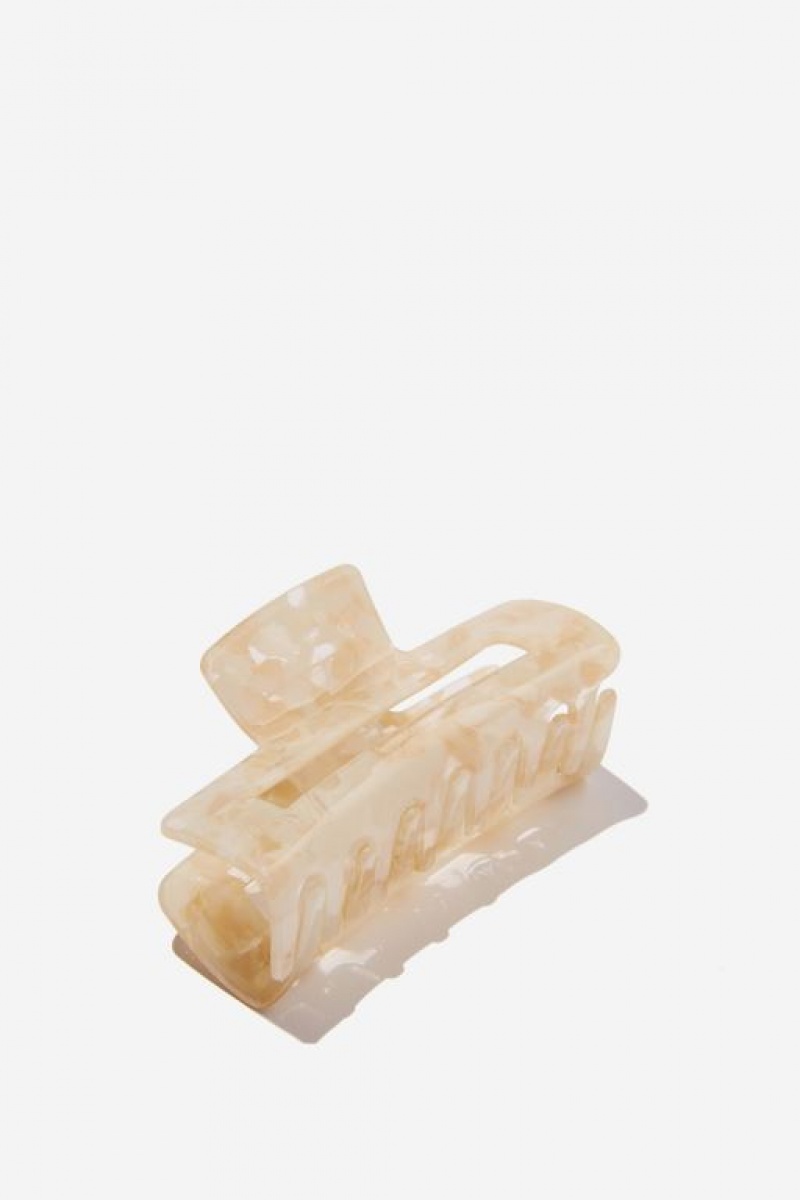 Cotton On Amber Hair Claw Women's Hair Accessories White | u6pTRDB5kIc