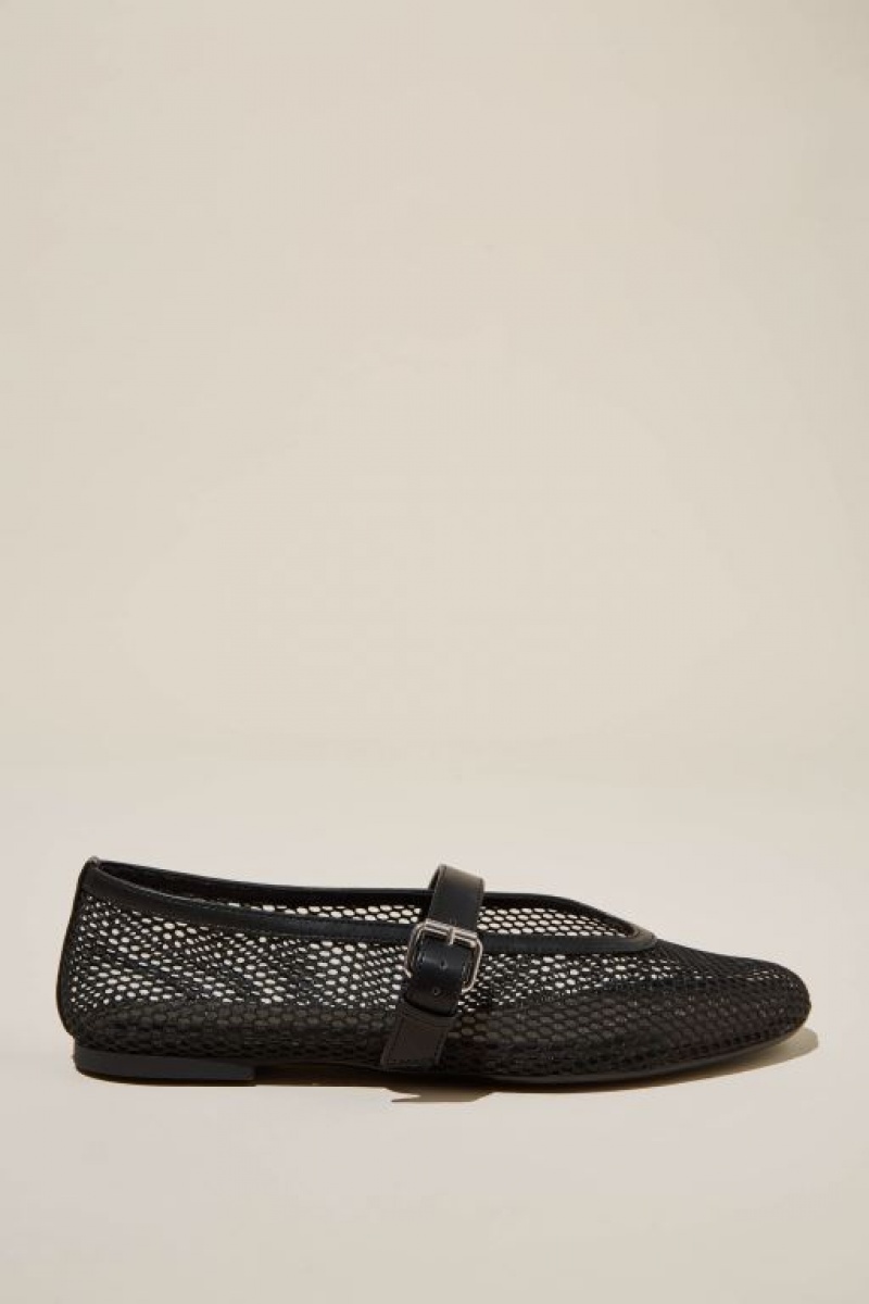 Cotton On Amy Round Mary Jane Ballet Women\'s Loafers Black | qzgc06O7bvf