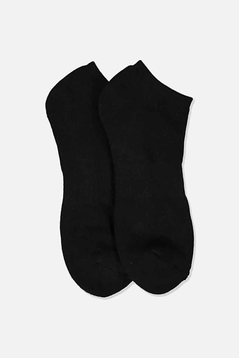 Cotton On Ankle Socks 2 Pack Men's Socks Black | i1o8qEA12D3