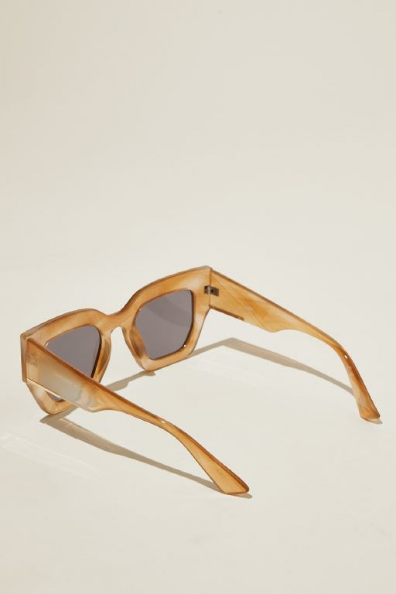 Cotton On Aubrey Oversized Women's Sunglasses Stripes | dgUKuimLrIE