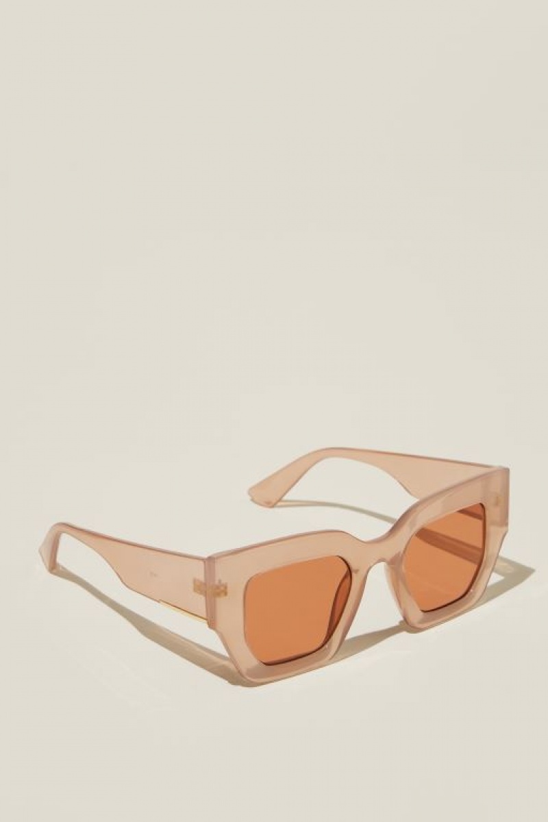 Cotton On Aubrey Oversized Women's Sunglasses Grey | 9Ug5yrGdpJv