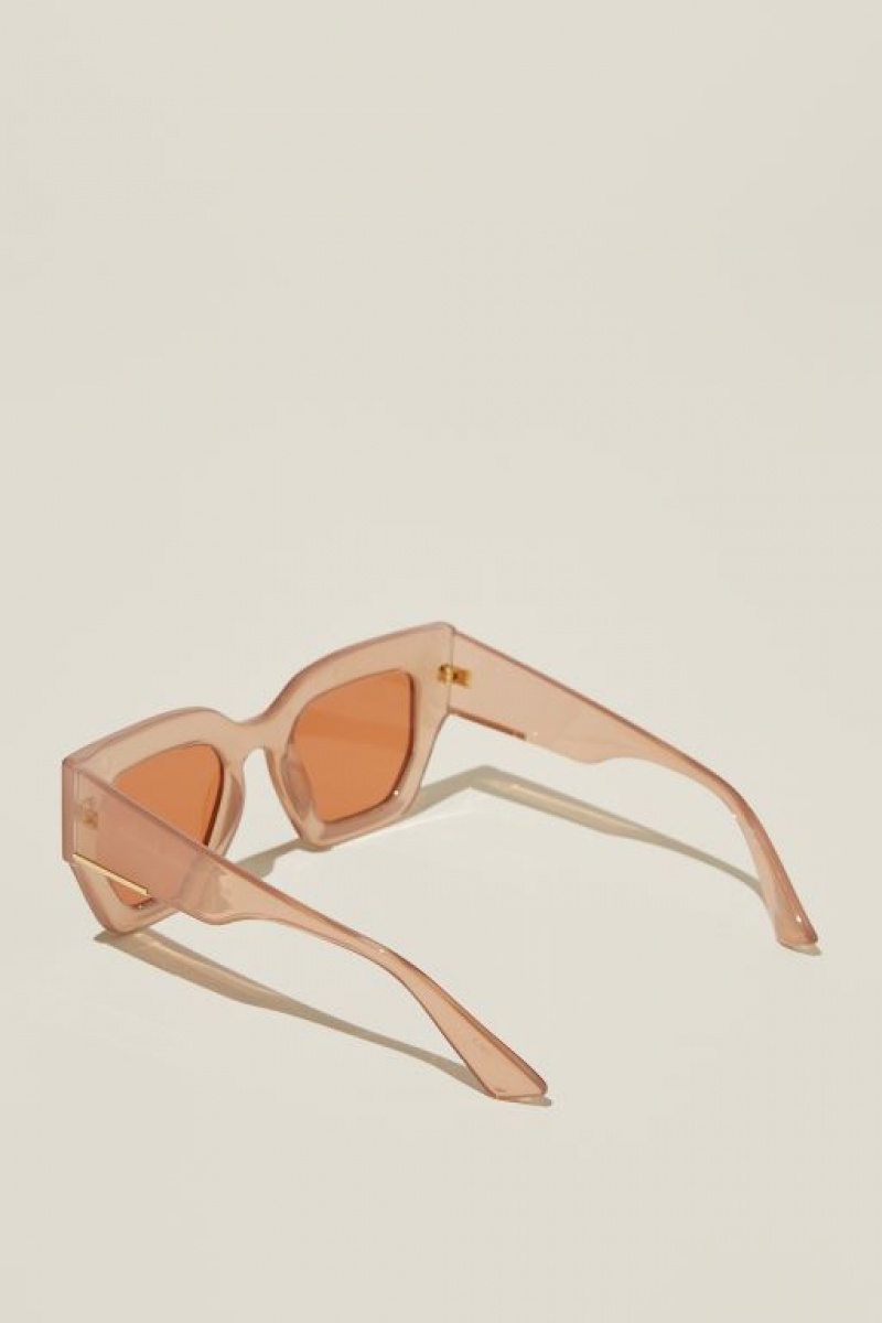 Cotton On Aubrey Oversized Women's Sunglasses Grey | 9Ug5yrGdpJv