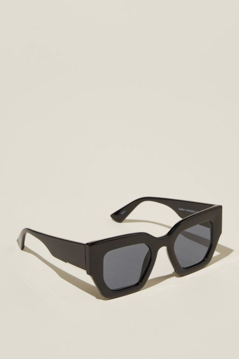 Cotton On Aubrey Oversized Women's Sunglasses Black | WyDAbGjpGdR
