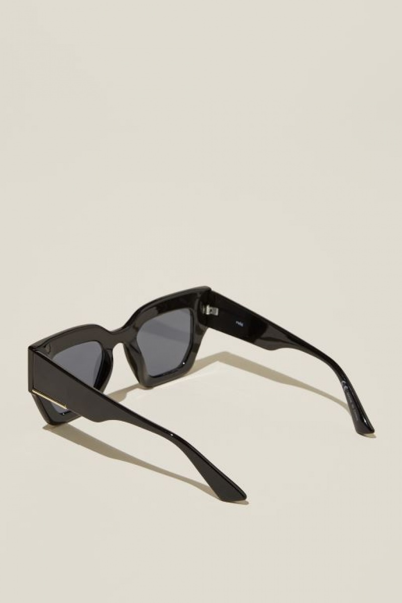 Cotton On Aubrey Oversized Women's Sunglasses Black | WyDAbGjpGdR