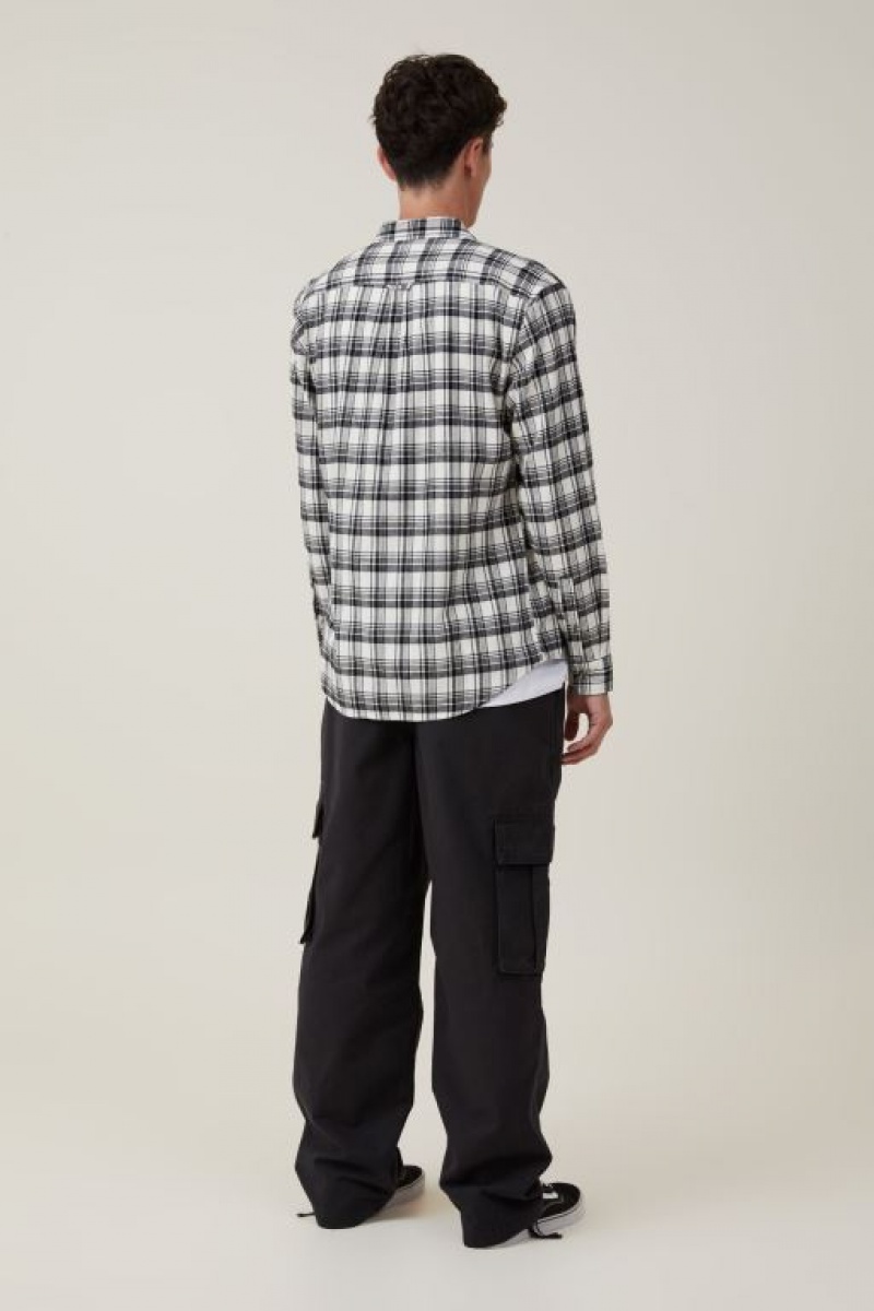 Cotton On Baggy Cargo Men's Pants Black | BugGD580XO9