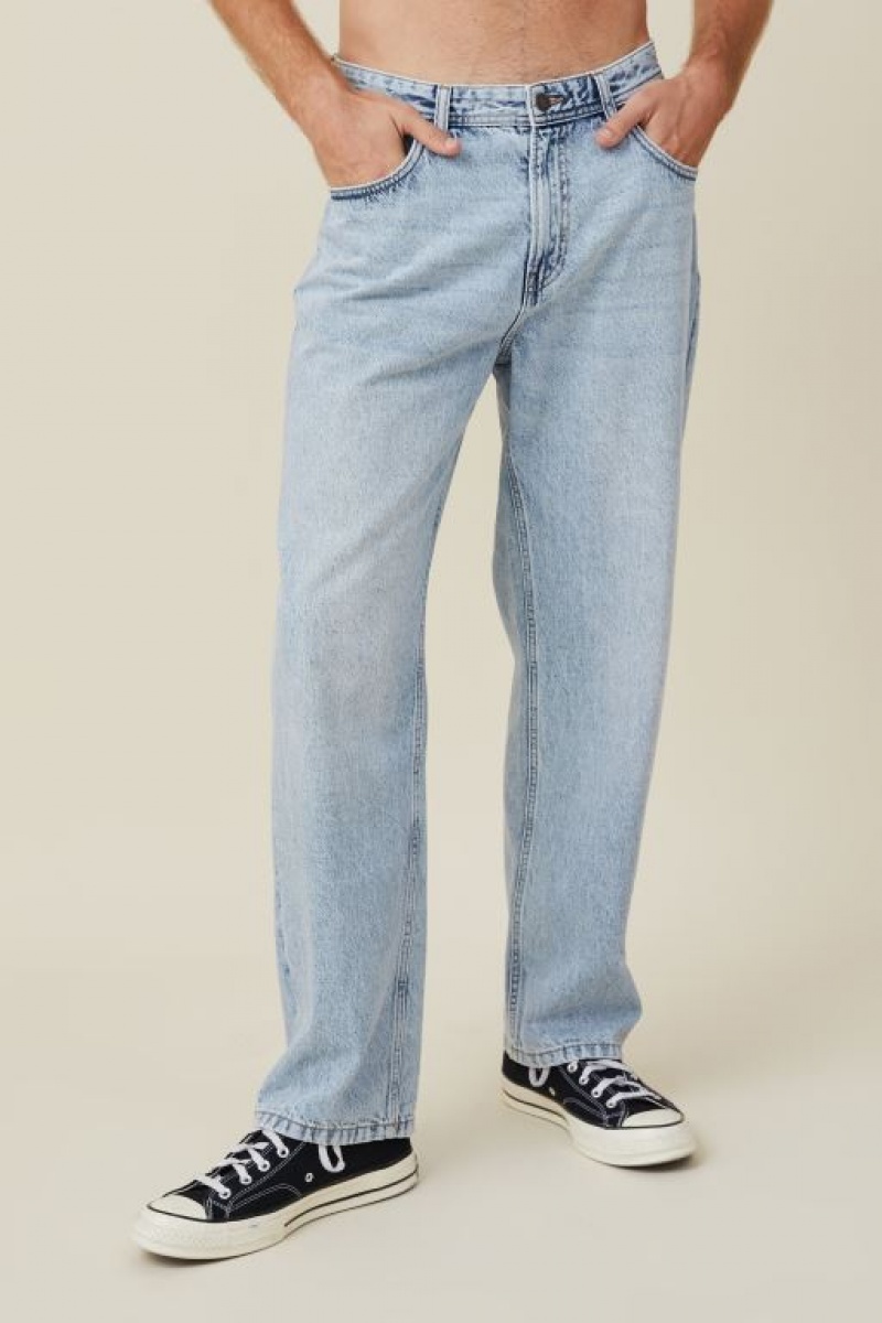 Cotton On Baggy Jean Men's Pants Light Blue | H8f1yQ8vNHF