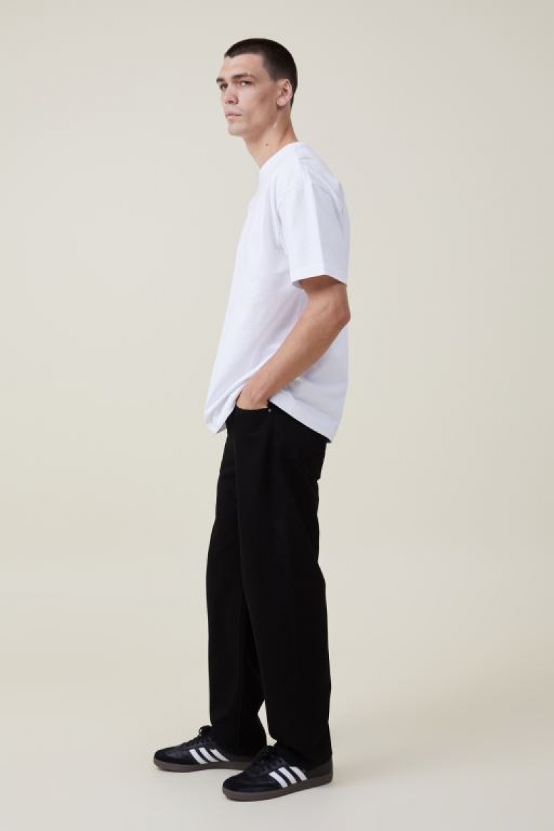 Cotton On Baggy Men's Jeans Black | 9qOtC8YSTo0