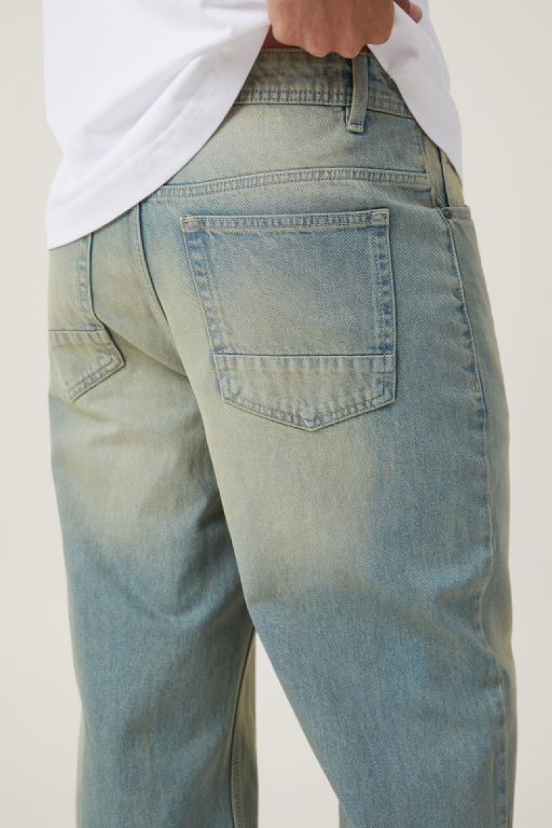 Cotton On Baggy Men's Jeans Blue Wash | 0OOVz2R6b04