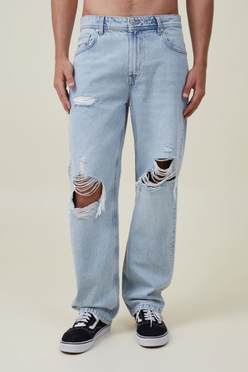 Cotton On Baggy Men's Jeans Blue | L7Pv8ByyQWf