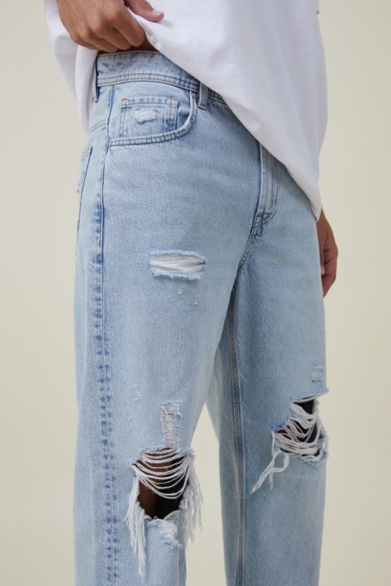 Cotton On Baggy Men's Jeans Blue | L7Pv8ByyQWf