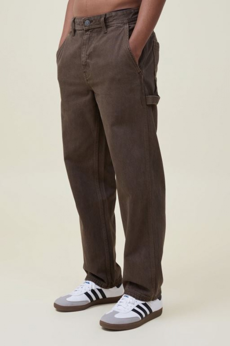 Cotton On Baggy Men's Jeans Chocolate | WC0Md9yqHFN