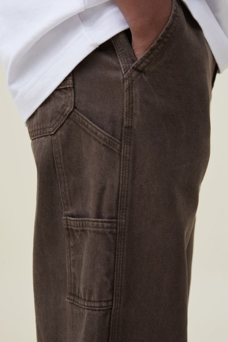 Cotton On Baggy Men's Jeans Chocolate | WC0Md9yqHFN