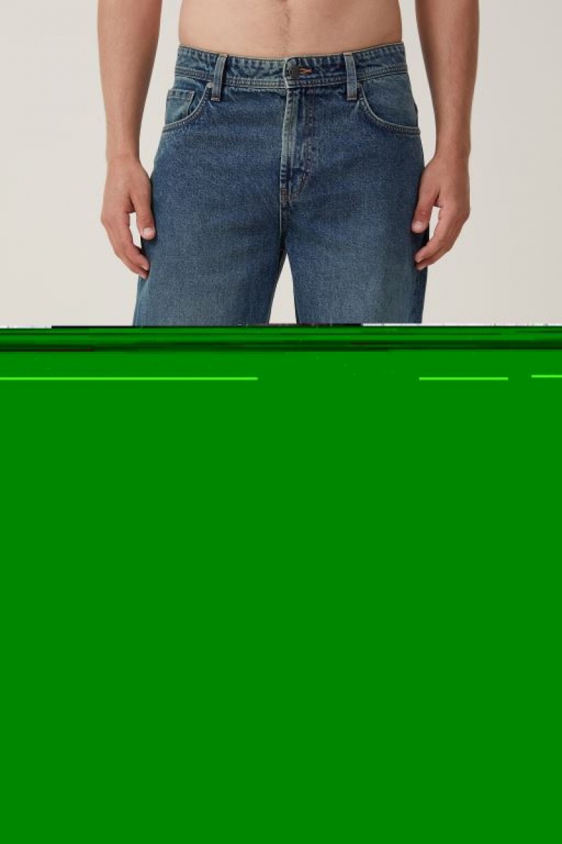 Cotton On Baggy Men's Jeans Green Wash | fSW48VjuDMk