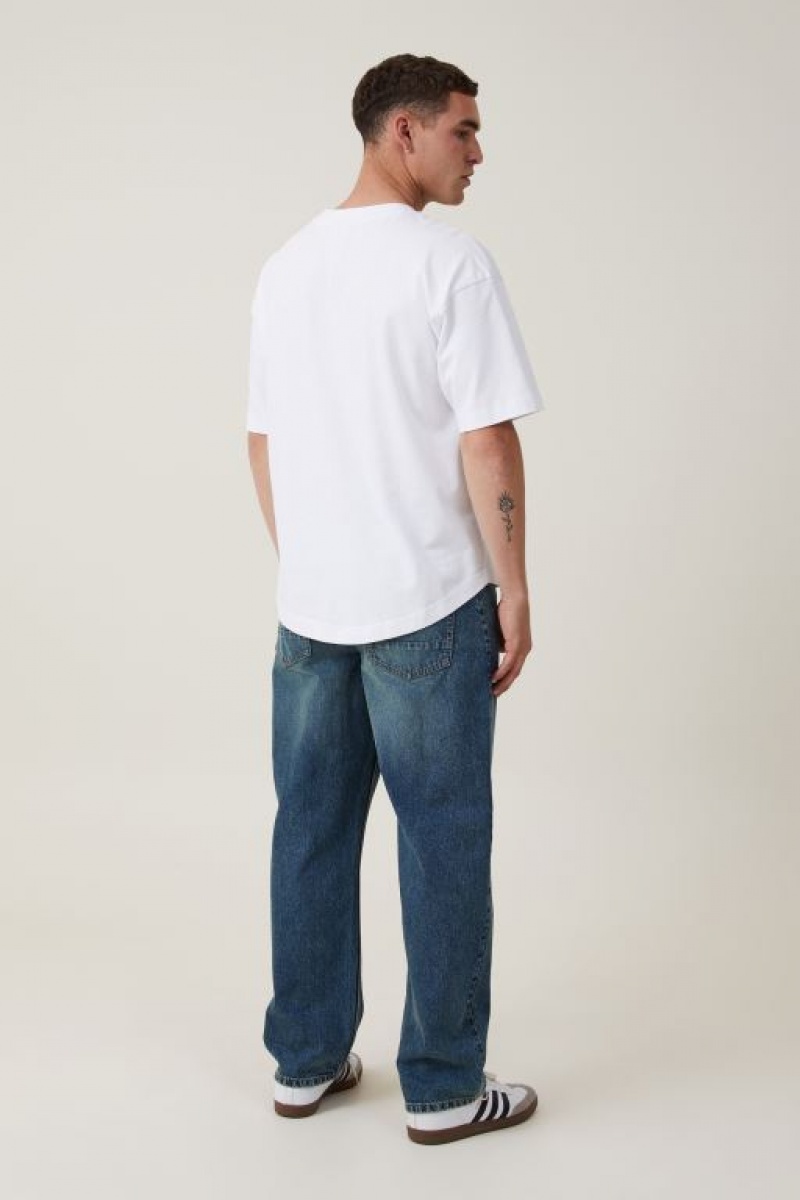 Cotton On Baggy Men's Jeans Green Wash | fSW48VjuDMk