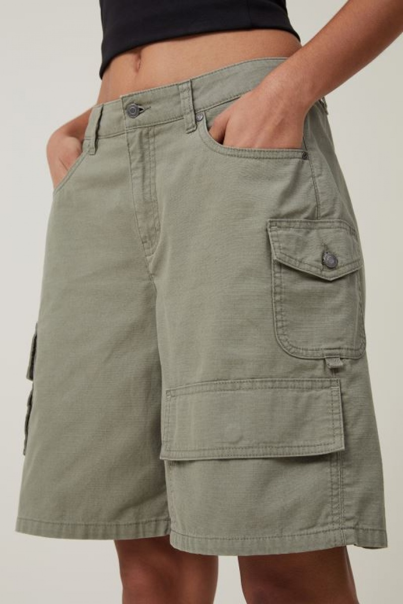 Cotton On Baggy Utility Women's Shorts Woodland | L0Kk5avxxEs