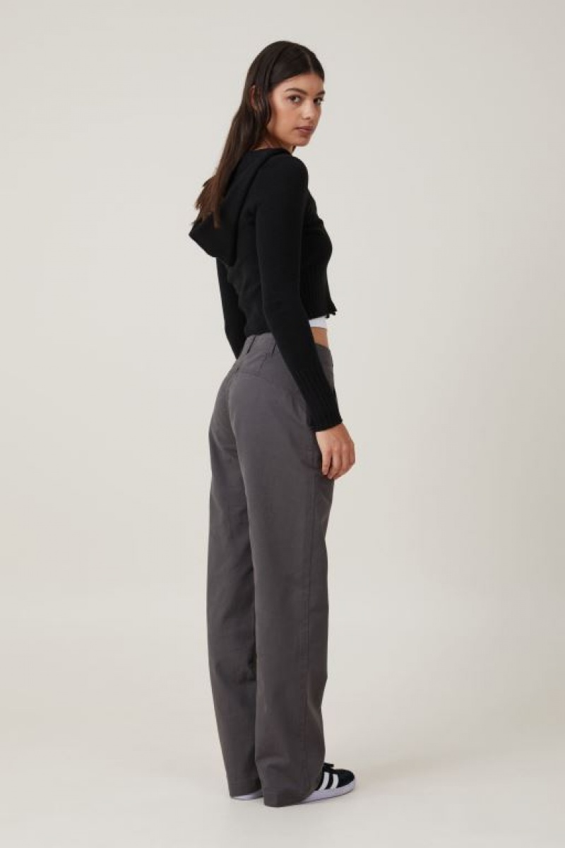 Cotton On Bailey Women's Pants Deep Grey | PNbh6eQnG7B