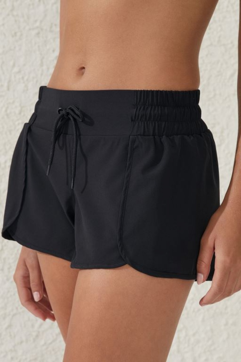 Cotton On Beach Board Short Women's Bikini Bottoms Black | nvKaFnIlgFZ