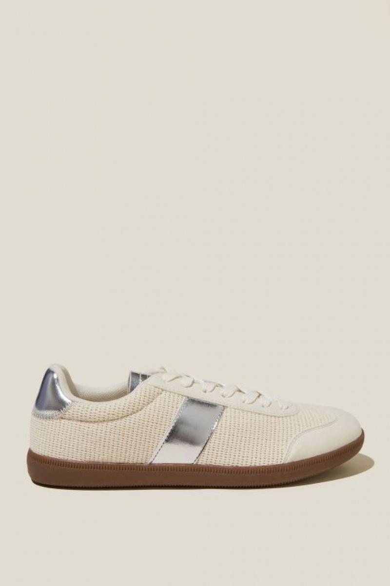 Cotton On Bella Sleek Retro Women\'s Sneakers Silver | OrlvpzeaiGw