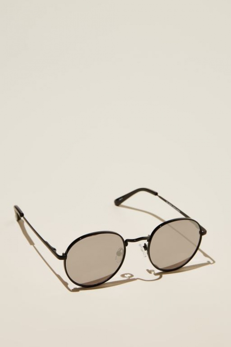 Cotton On Bellbrae Men's Sunglasses Black Silver | uosEGzYAwQv