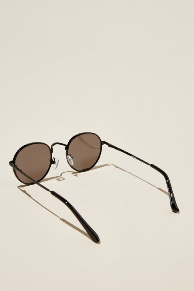 Cotton On Bellbrae Men's Sunglasses Black Silver | uosEGzYAwQv
