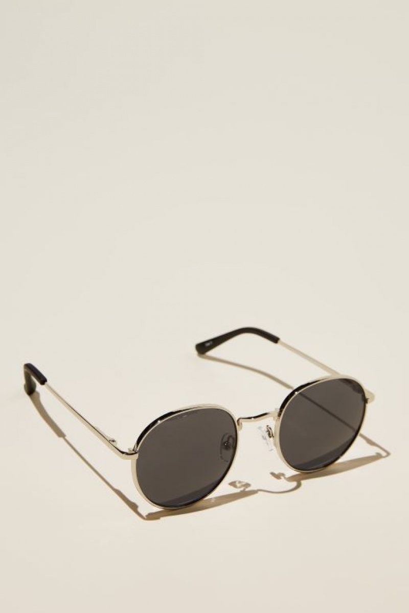 Cotton On Bellbrae Men's Sunglasses Silver Black | vSERUmJOBVq