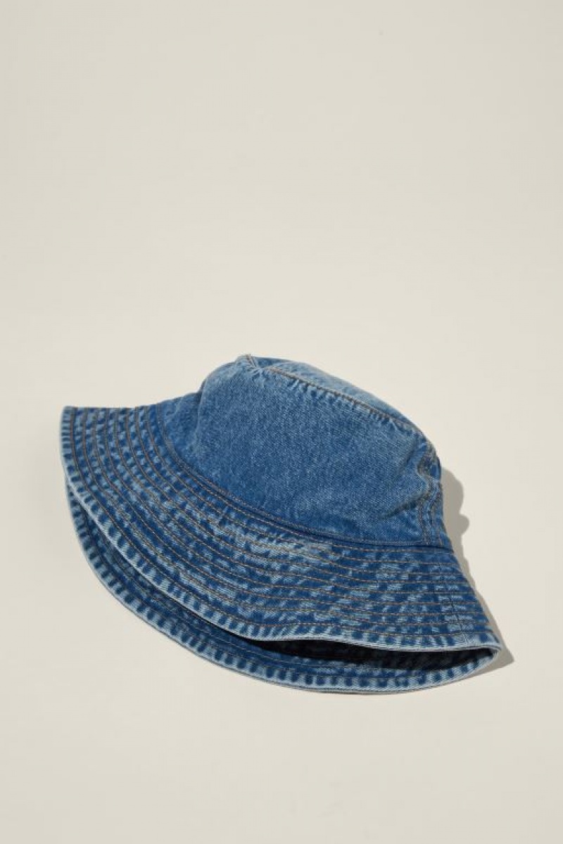 Cotton On Bianca Bucket Women's Hats Blue / Blue | HfTvwMbbO61