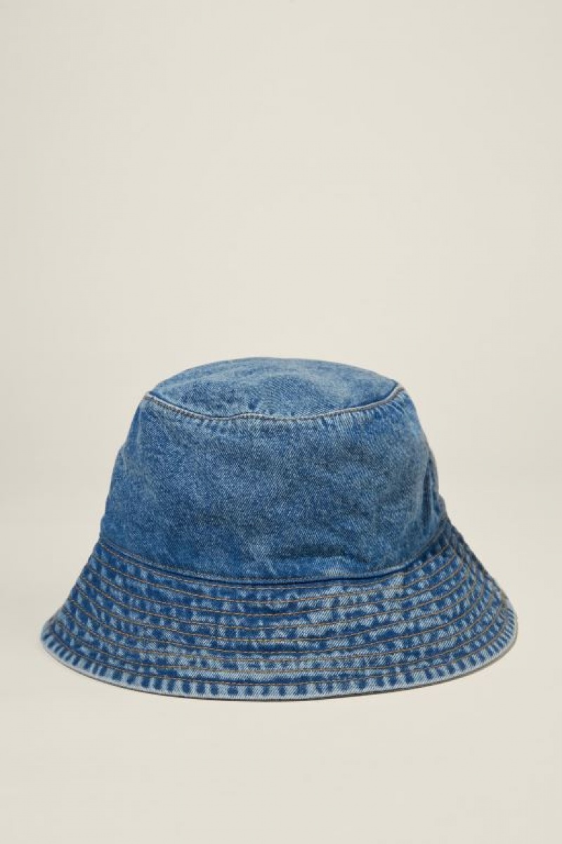 Cotton On Bianca Bucket Women\'s Hats Blue / Blue | HfTvwMbbO61