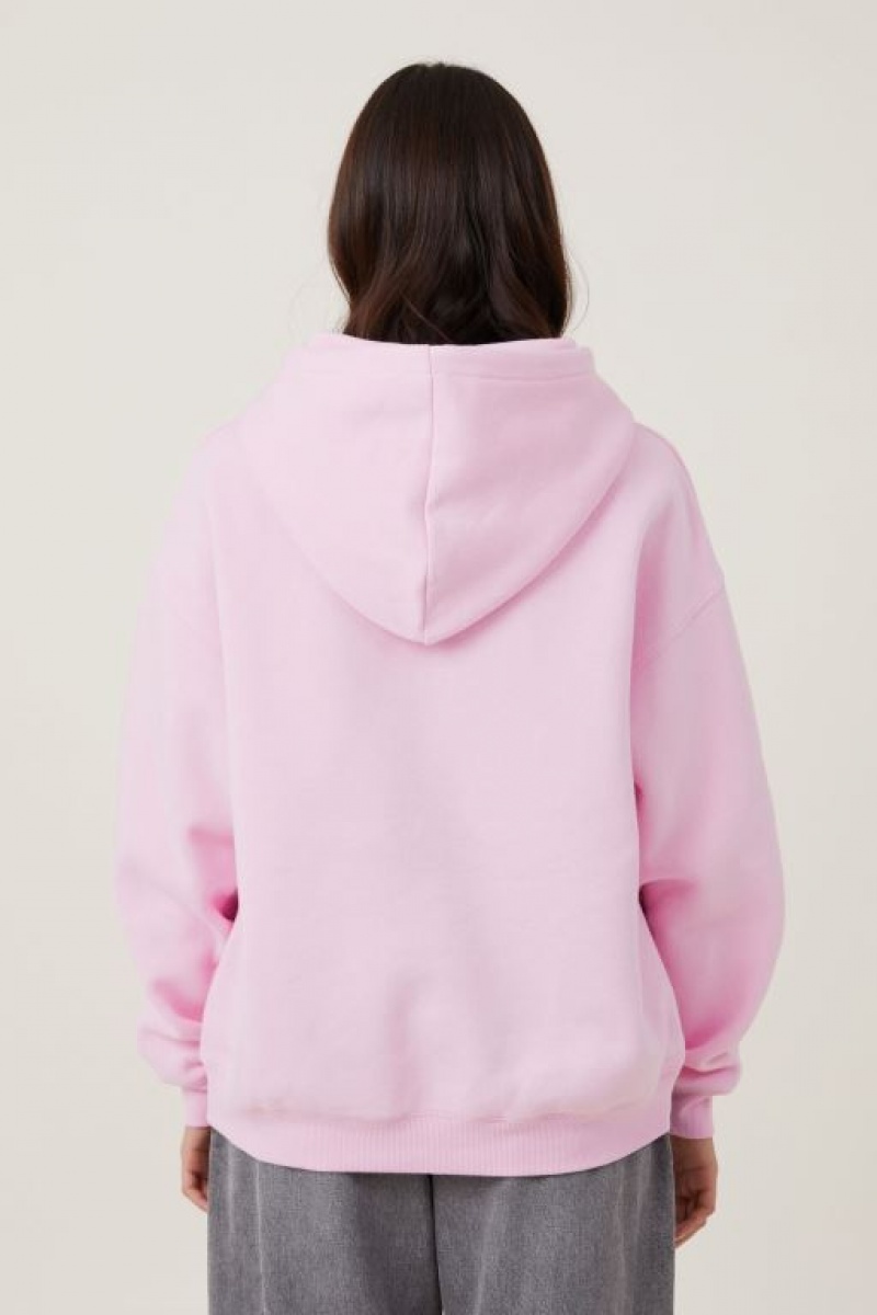 Cotton On Black Pink Hoodie Women's Track Pants Black Pink / Pink | D5CdzDaNnEZ