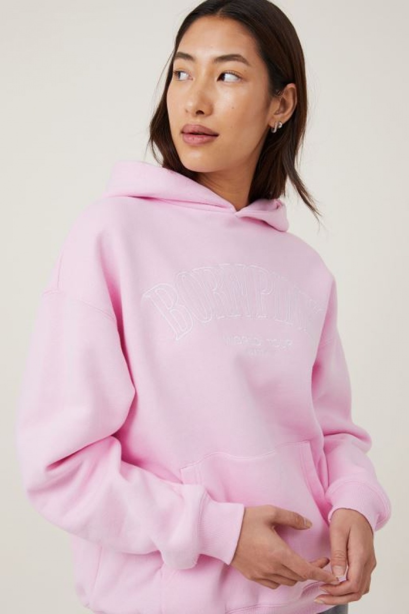 Cotton On Black Pink Hoodie Women's Track Pants Black Pink / Pink | D5CdzDaNnEZ