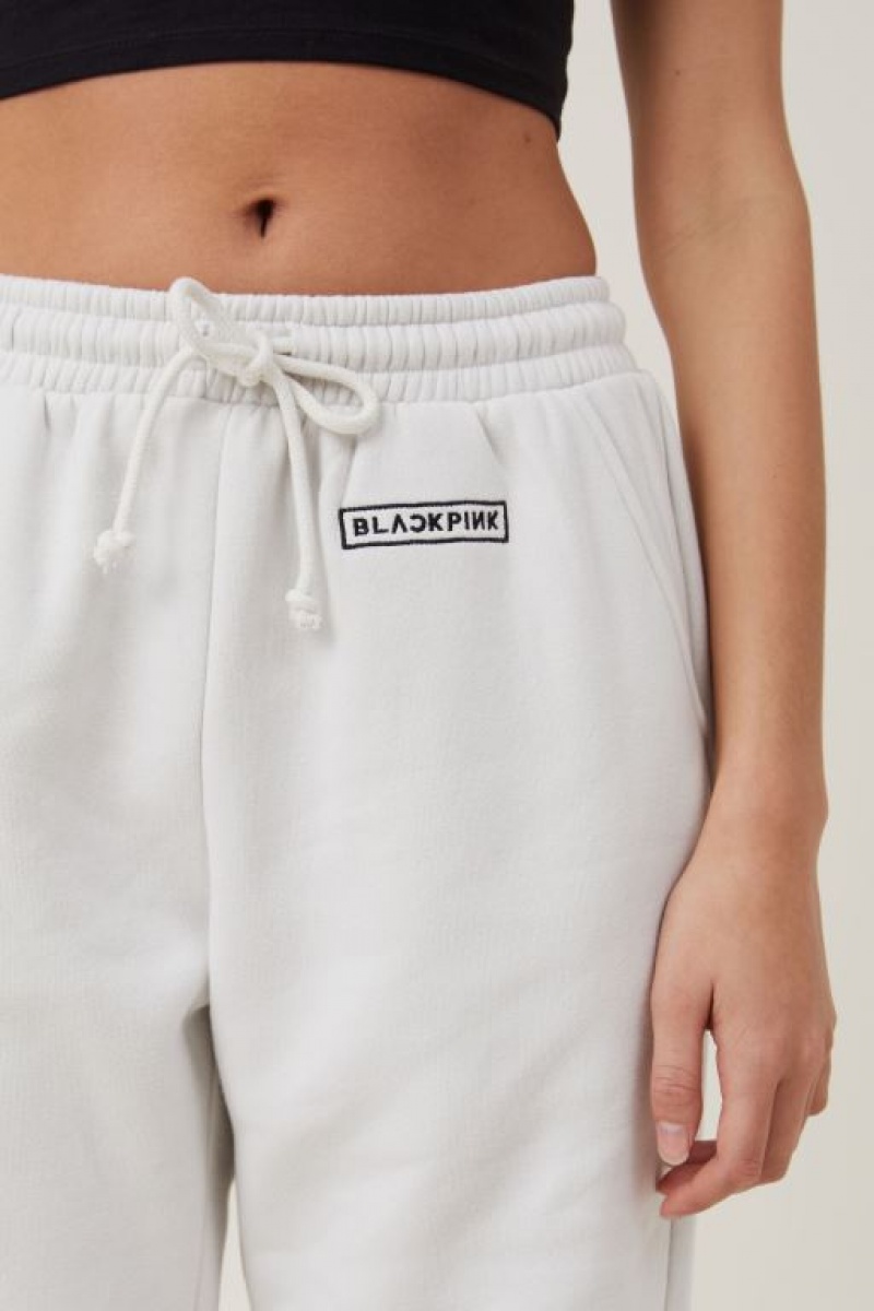 Cotton On Black Pink Track Women's Track Pants Black Pink / White | lGs4u5yNCRW