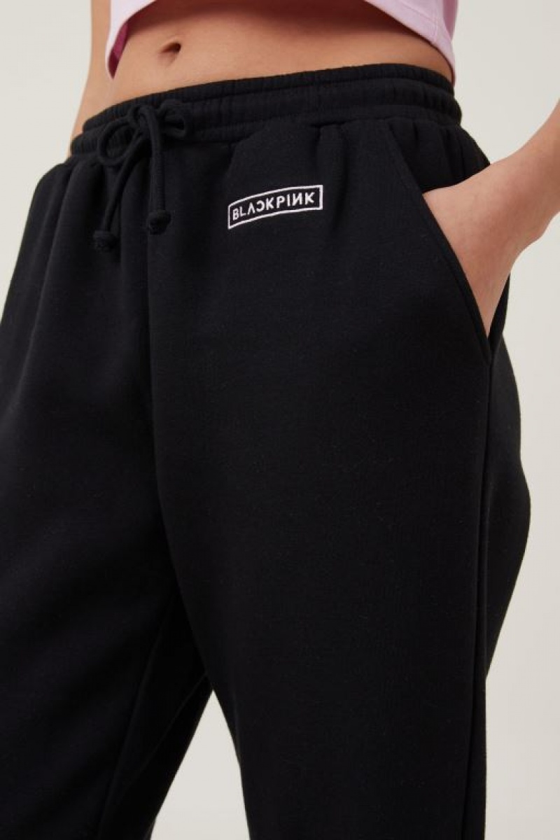 Cotton On Black Pink Track Women's Track Pants Black Pink / Black | kFRCLW8W7w5