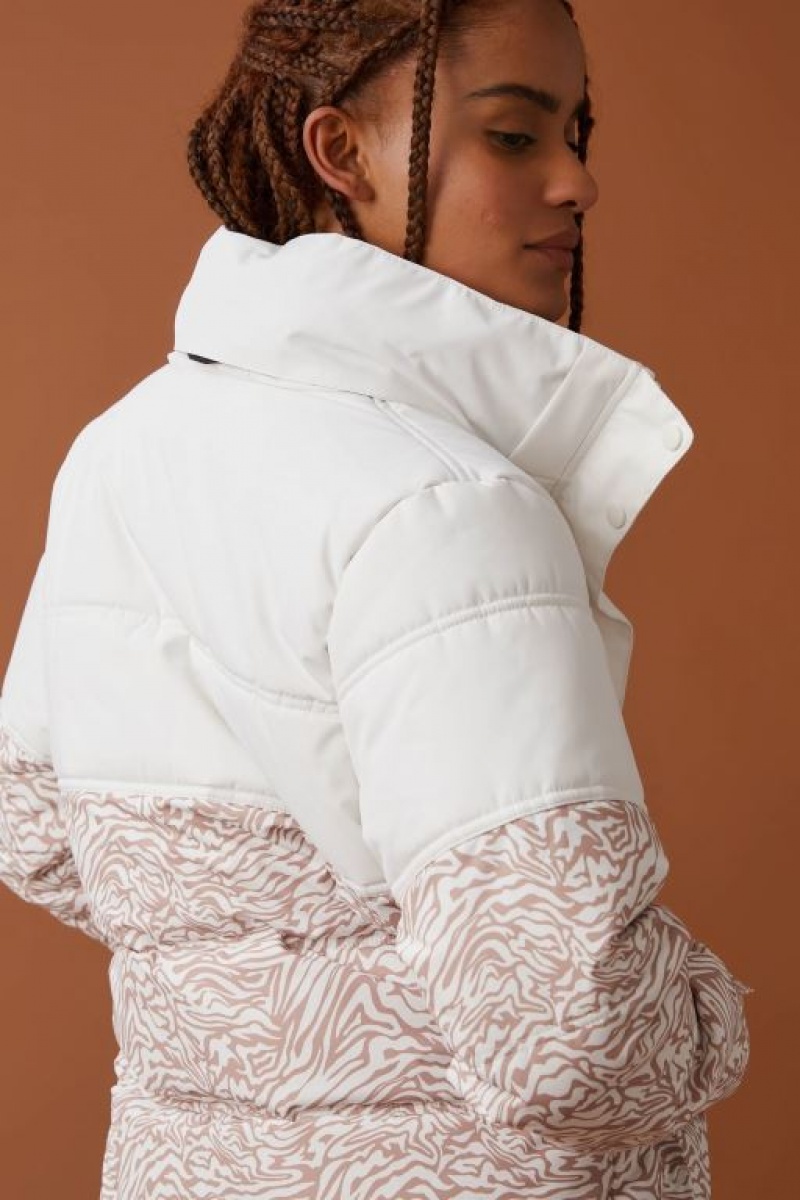 Cotton On Body Quilted Snow Women's Jackets Coconut | FHA7jF9mf4k