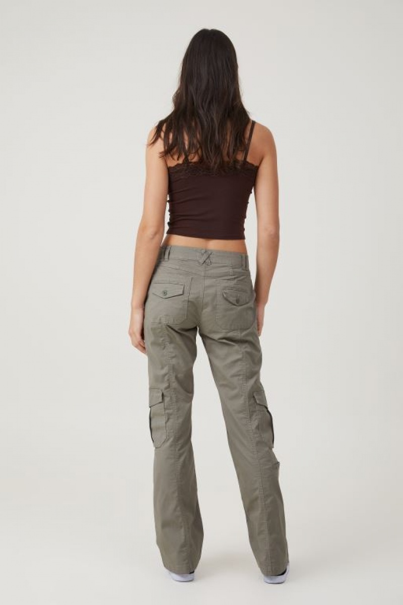 Cotton On Bootleg Cargo Flare Women's Pants Woodland | 5BcaqiyIgH8