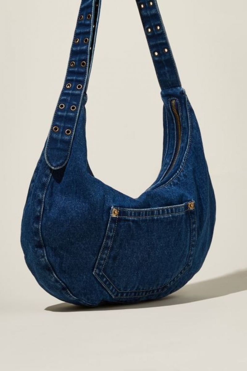 Cotton On Bowie Crescent Cross Body Women's Bags Blue | sxX0DPZTm9T