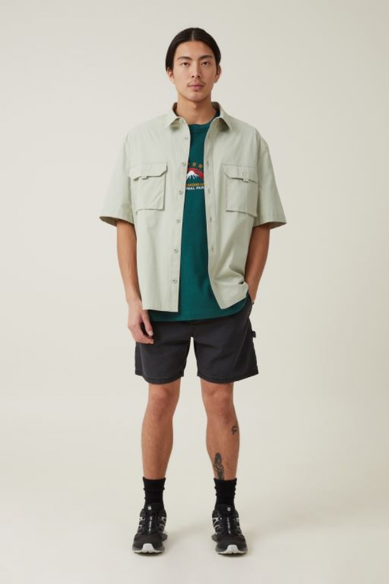 Cotton On Box Fit Men's Graphic T-Shirts Evergreen | wgPjvZ9wdEJ