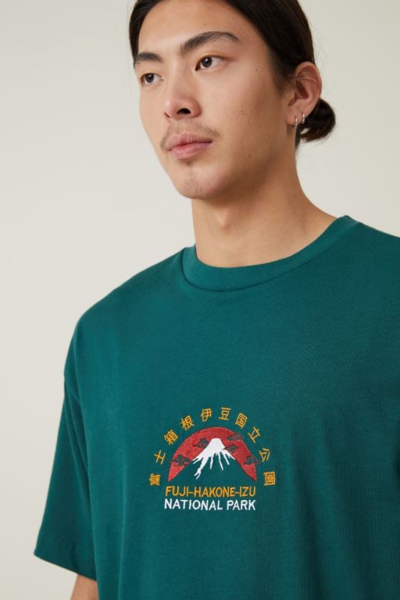 Cotton On Box Fit Men's Graphic T-Shirts Evergreen | wgPjvZ9wdEJ