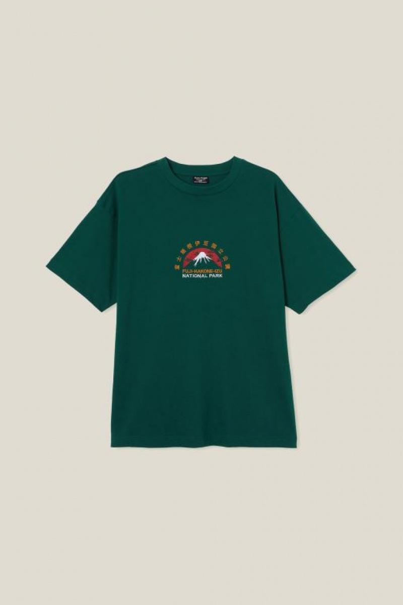 Cotton On Box Fit Men's Graphic T-Shirts Evergreen | wgPjvZ9wdEJ