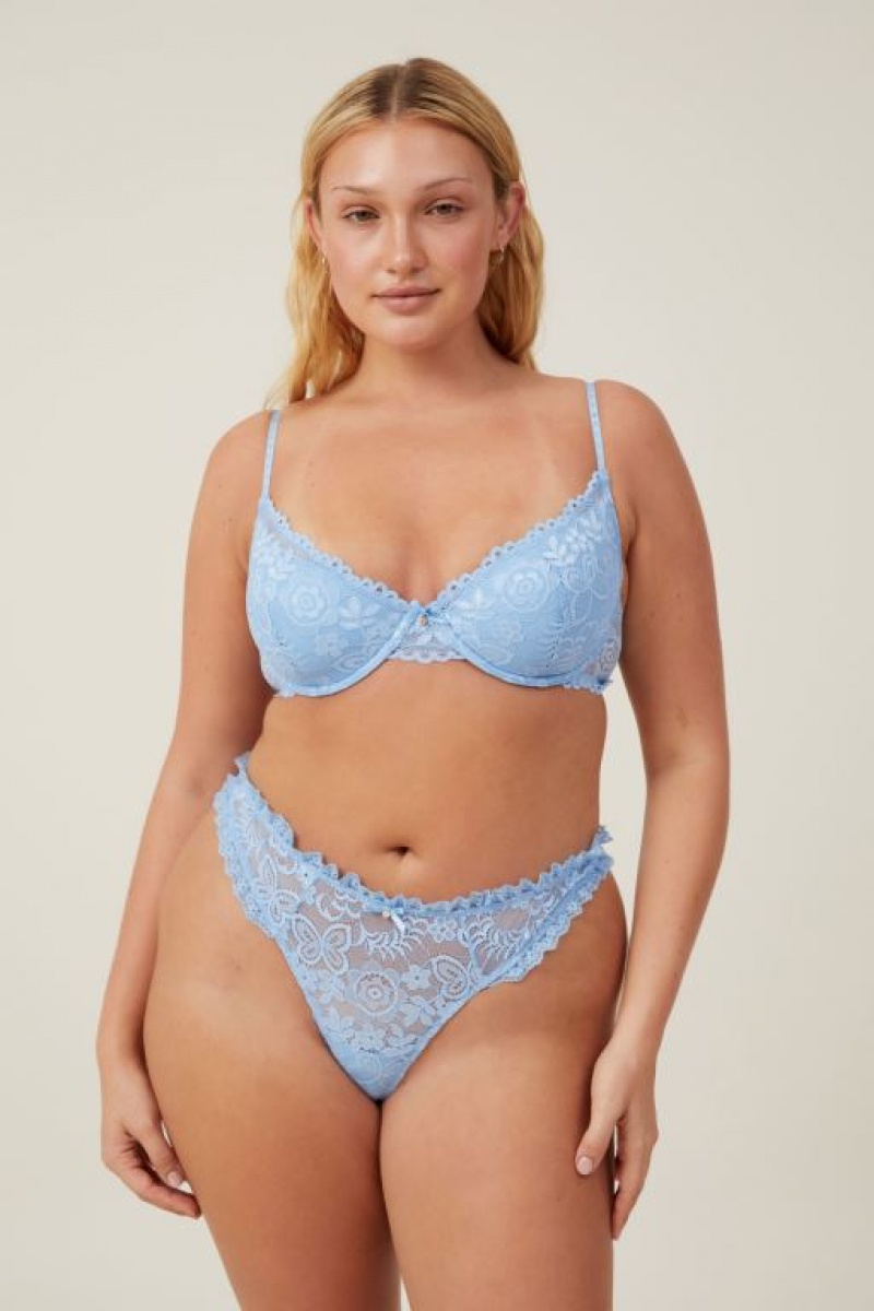 Cotton On Butterfly Lace Brief Women's Thong Dream | yTdt9dYlJXw