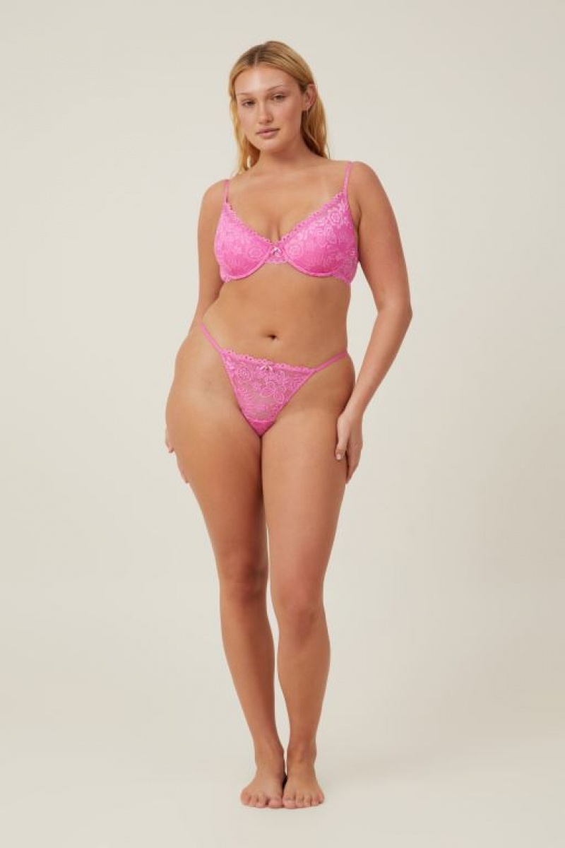 Cotton On Butterfly Lace Lightly Lined Women's Bras Cupids | YaEyL7AfZm3