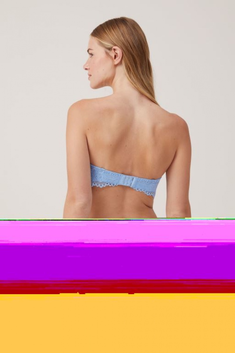 Cotton On Butterfly Lace Strapless Push Up2 Women's Bras Dream | SEKu1TtRmRa